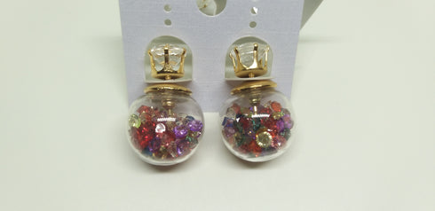 Glass Earring Jewellery (available in 8 colours)